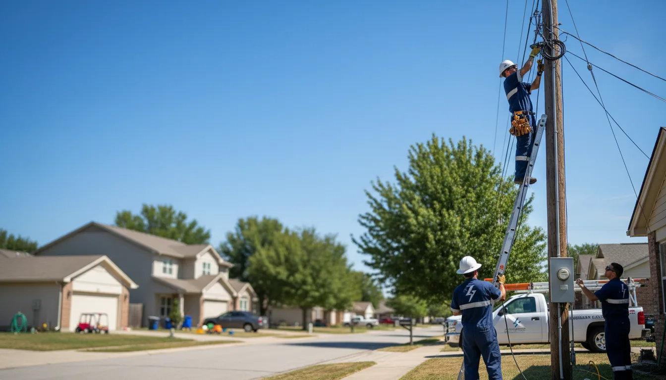 Residential electrician providing installation services in Ruby, SC